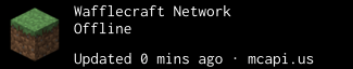 Image showing how many players are on the Wafflecraft network